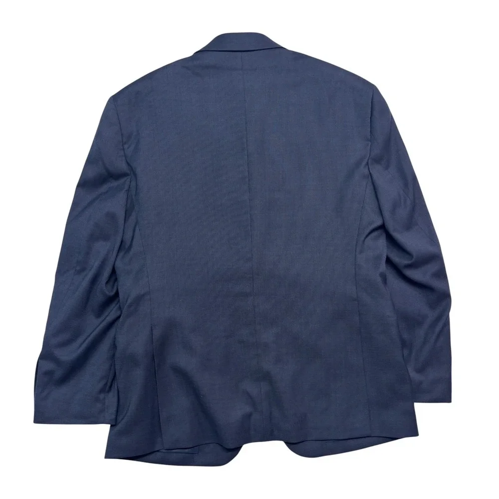Jos A Bank 40S Navy Blue Traveler Blazer Jacket Sport Suit Coat Wool Stretch